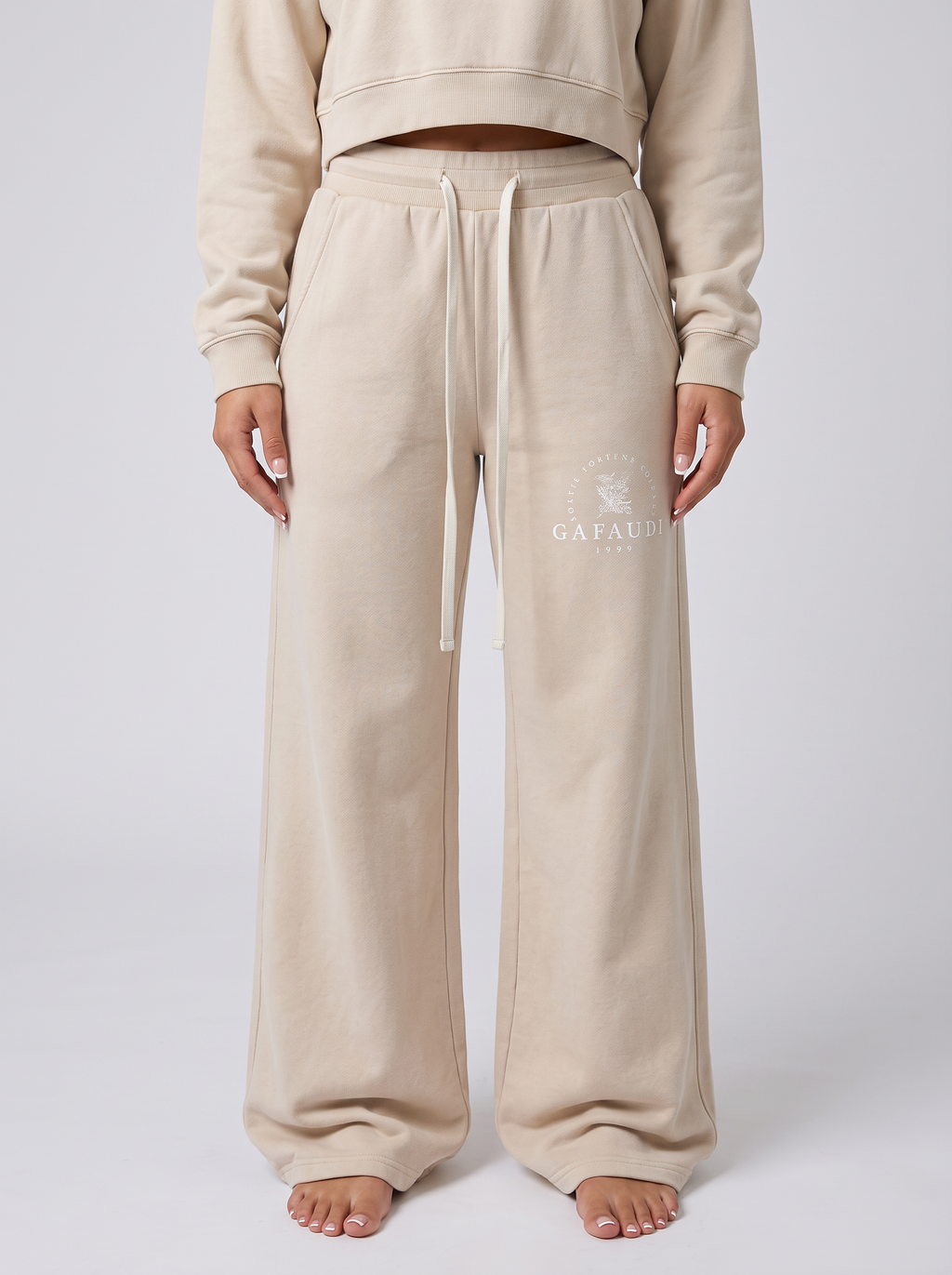 GAFAUDI Women’s Mineral Wash Flared Leg Sweatpants