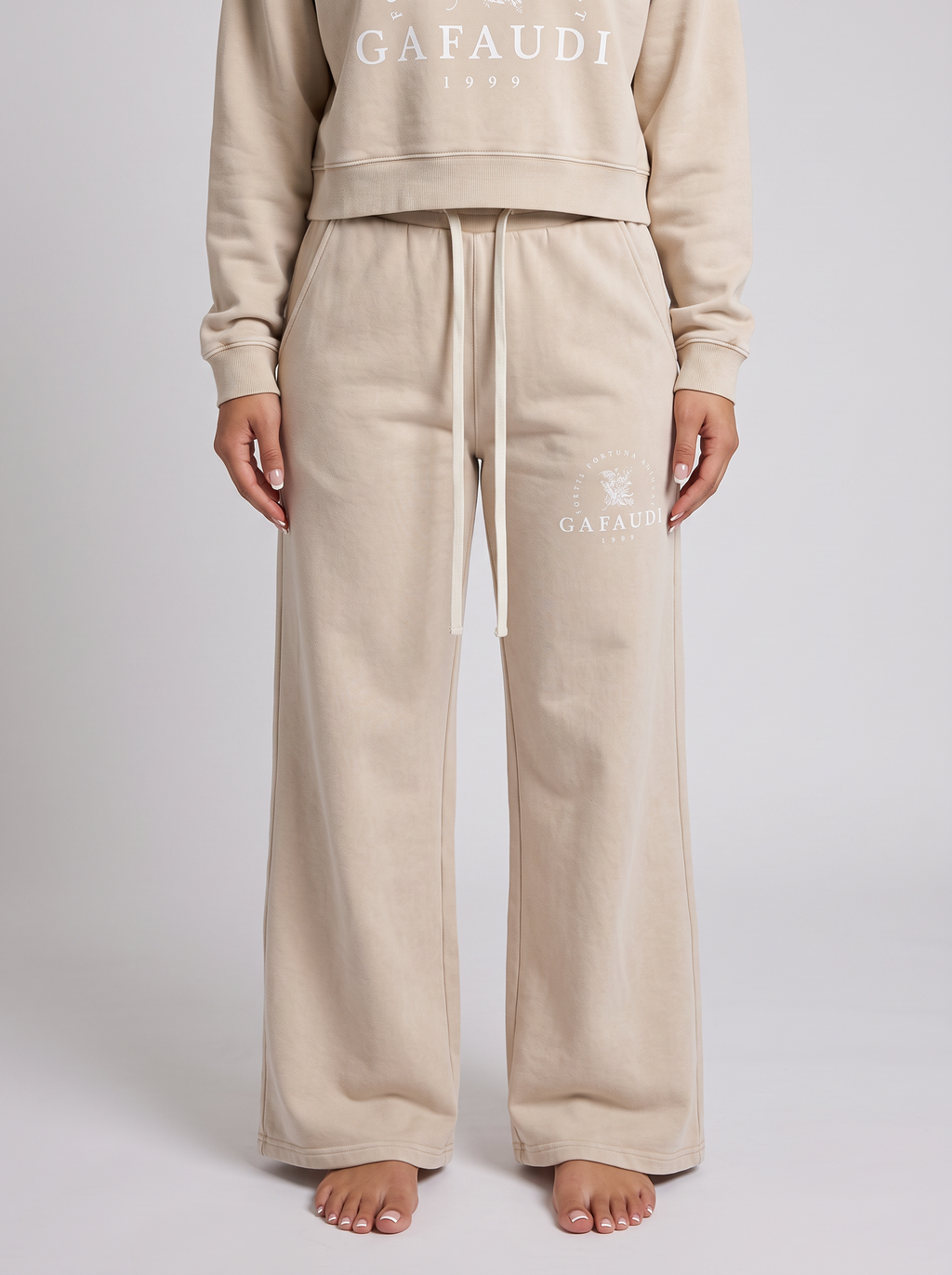 GAFAUDI Women’s Mineral Wash Flared Leg Sweatpants