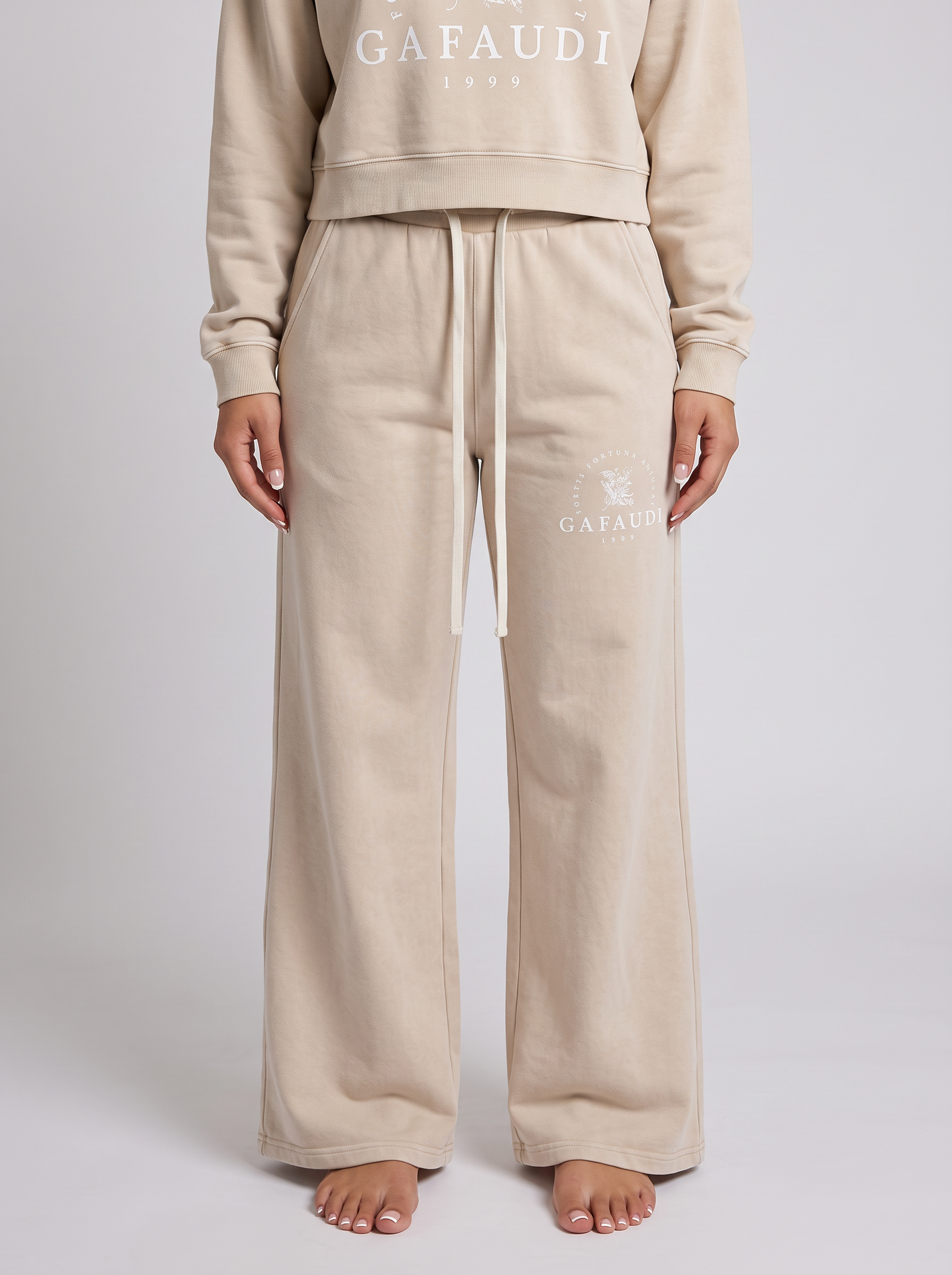 GAFAUDI Women’s Mineral Wash Flared Leg Sweatpants