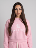 GAFAUDI Essential Fleece Mock-Neck Crew Sweatshirt