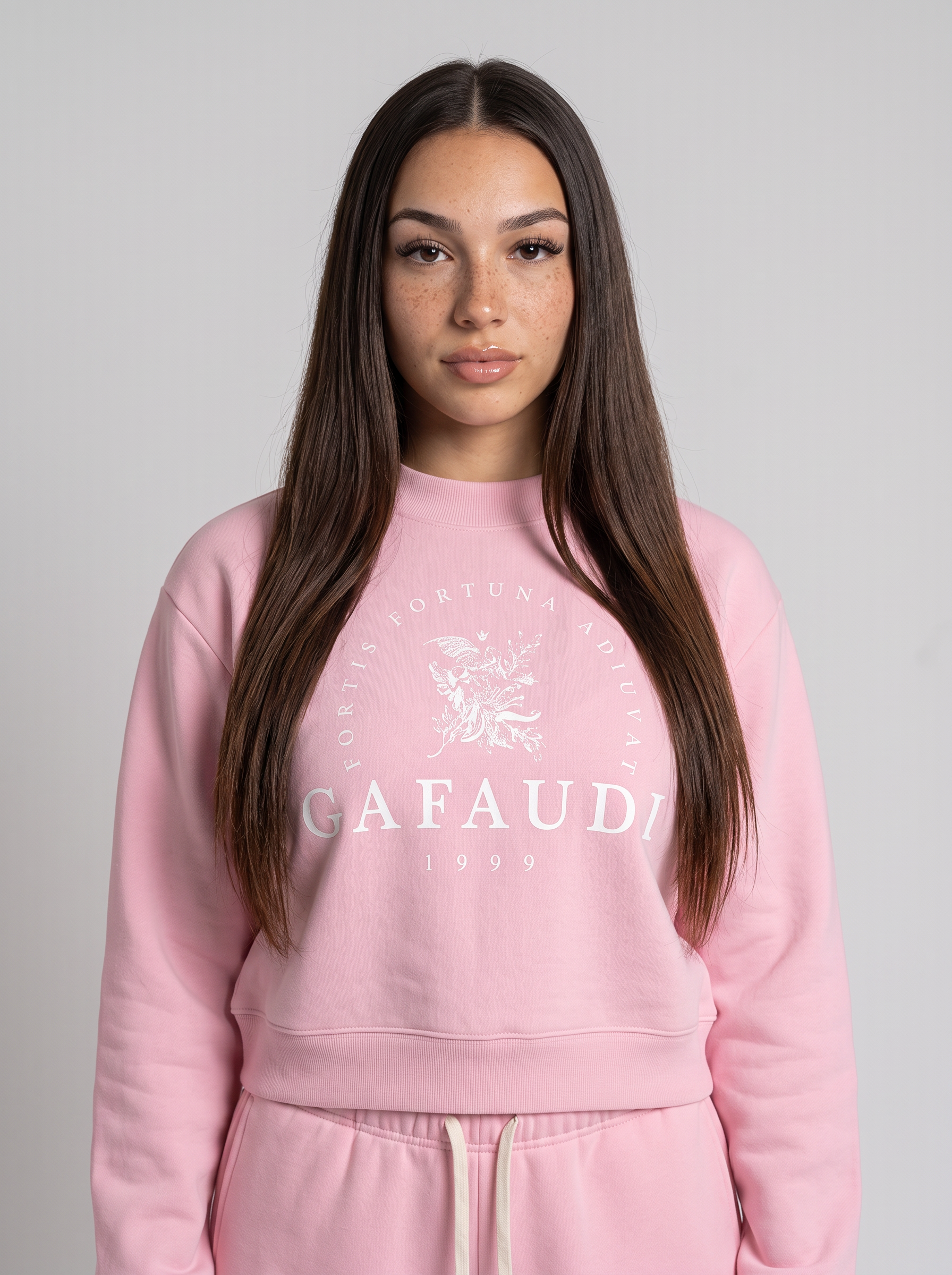 GAFAUDI Essential Fleece Mock-Neck Crew Sweatshirt