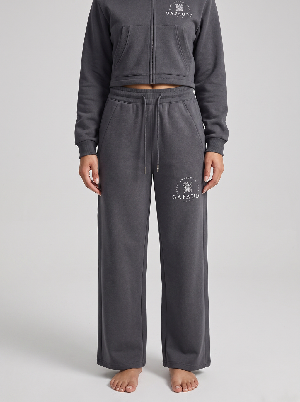 GAFAUDI Essential Drawstring Straight-Leg Sweatpants