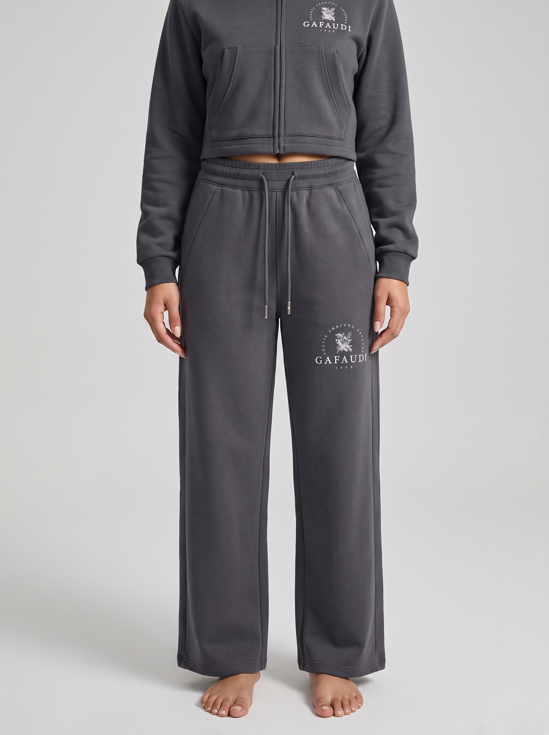 GAFAUDI Essential Drawstring Straight-Leg Sweatpants
