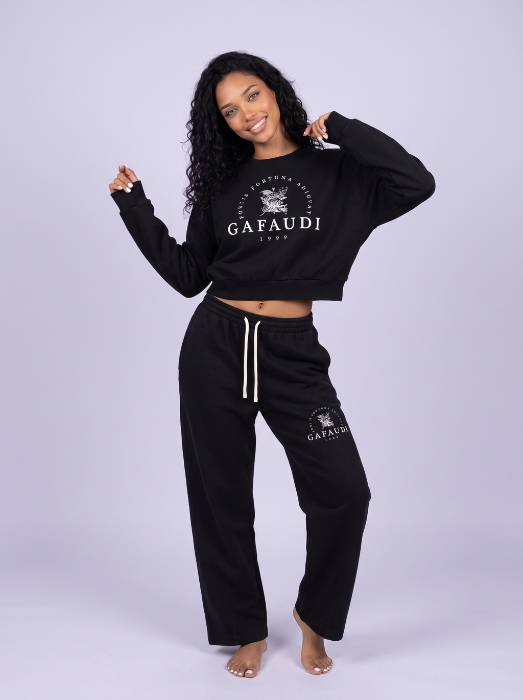 GAFAUDI Vintage Washed Drawstring Sweatpants