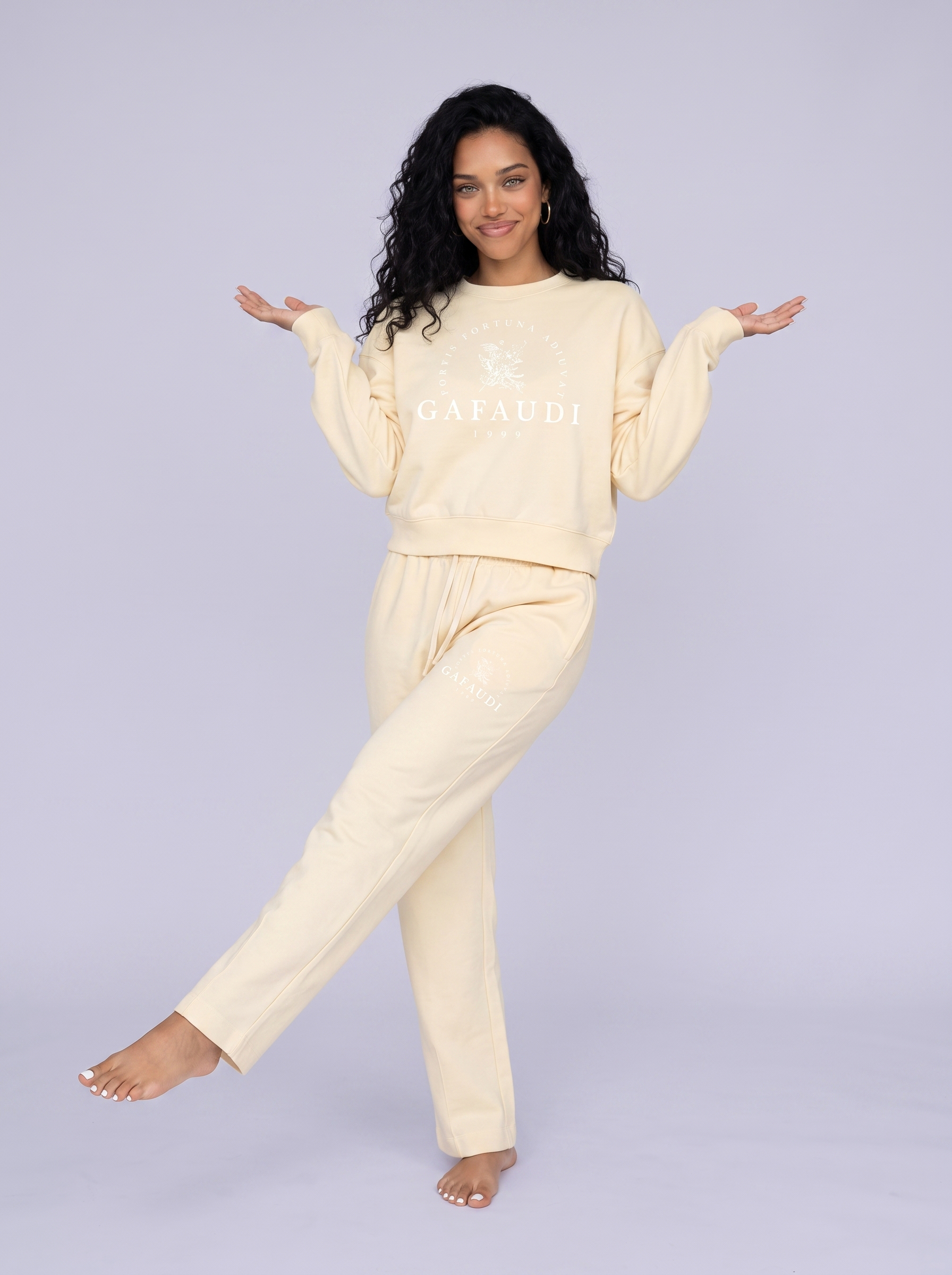 GAFAUDI Vintage Washed Drawstring Sweatpants