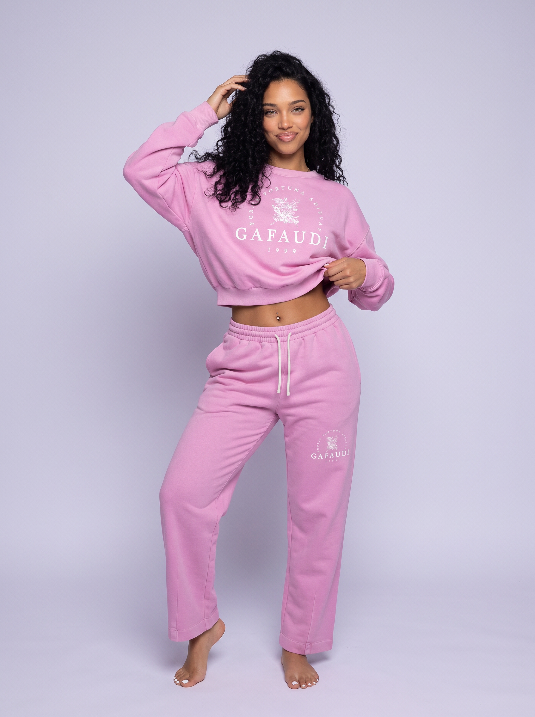 GAFAUDI Vintage Washed Drawstring Sweatpants