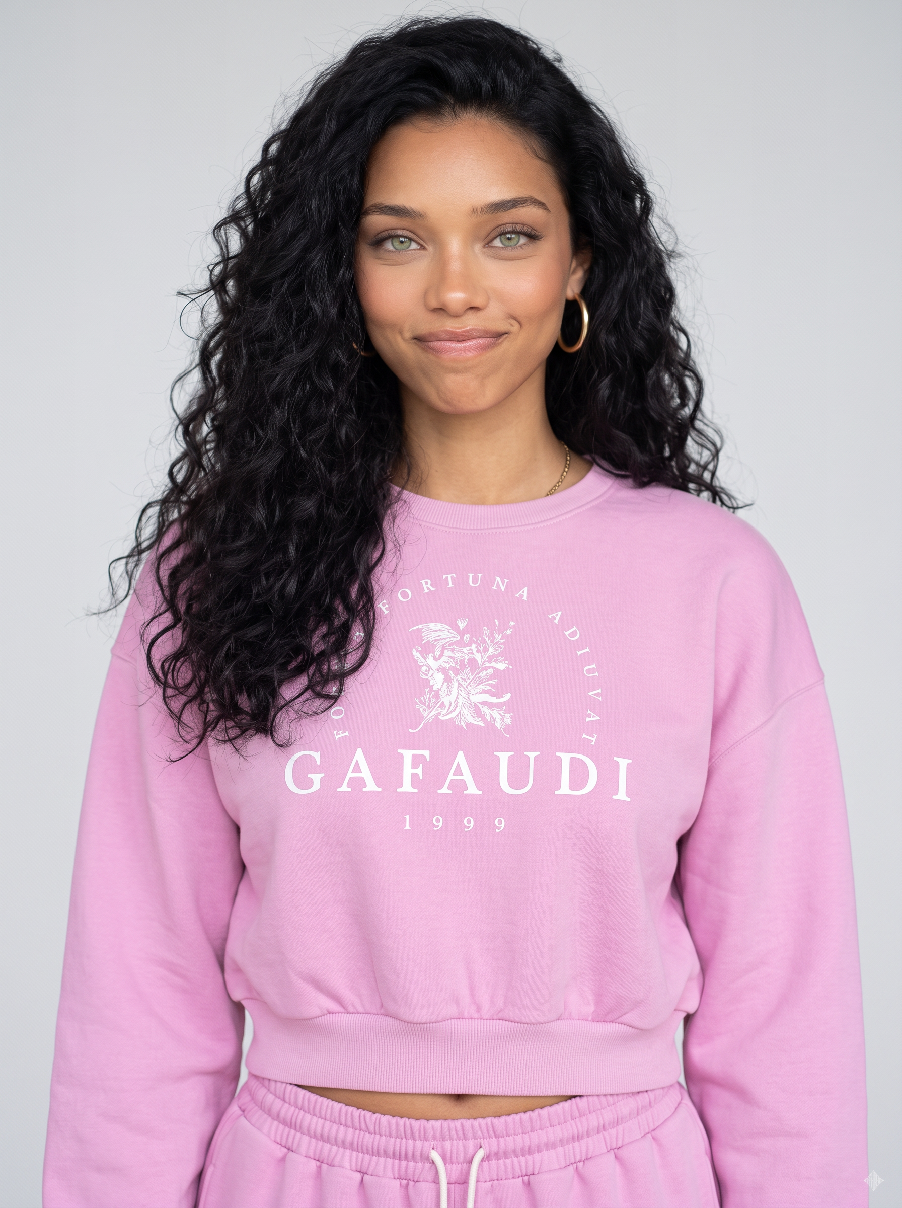GAFAUDI Vintage Washed Cropped Sweatshirt