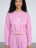 GAFAUDI Vintage Washed Cropped Sweatshirt