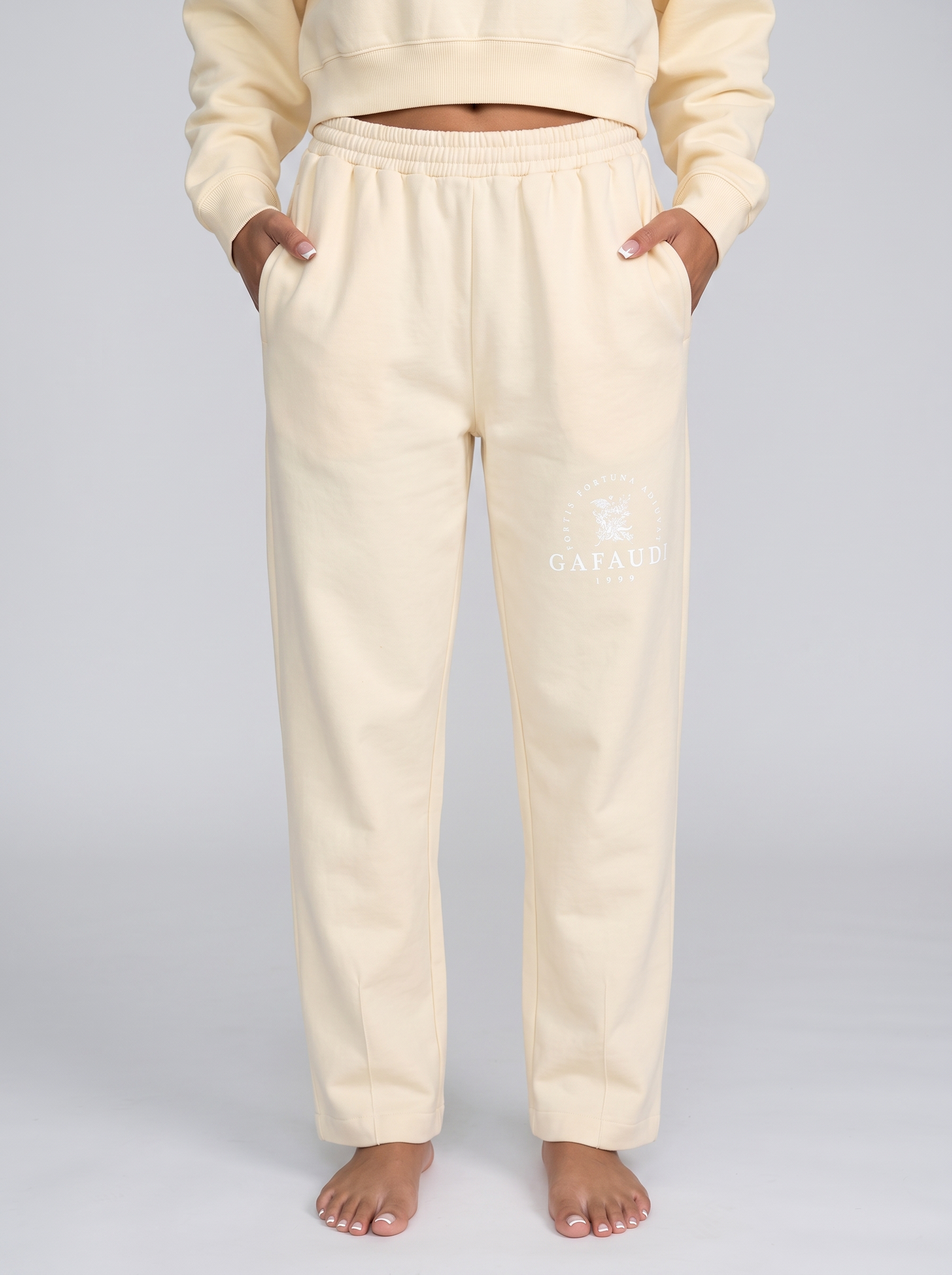 GAFAUDI Vintage Washed Drawstring Sweatpants