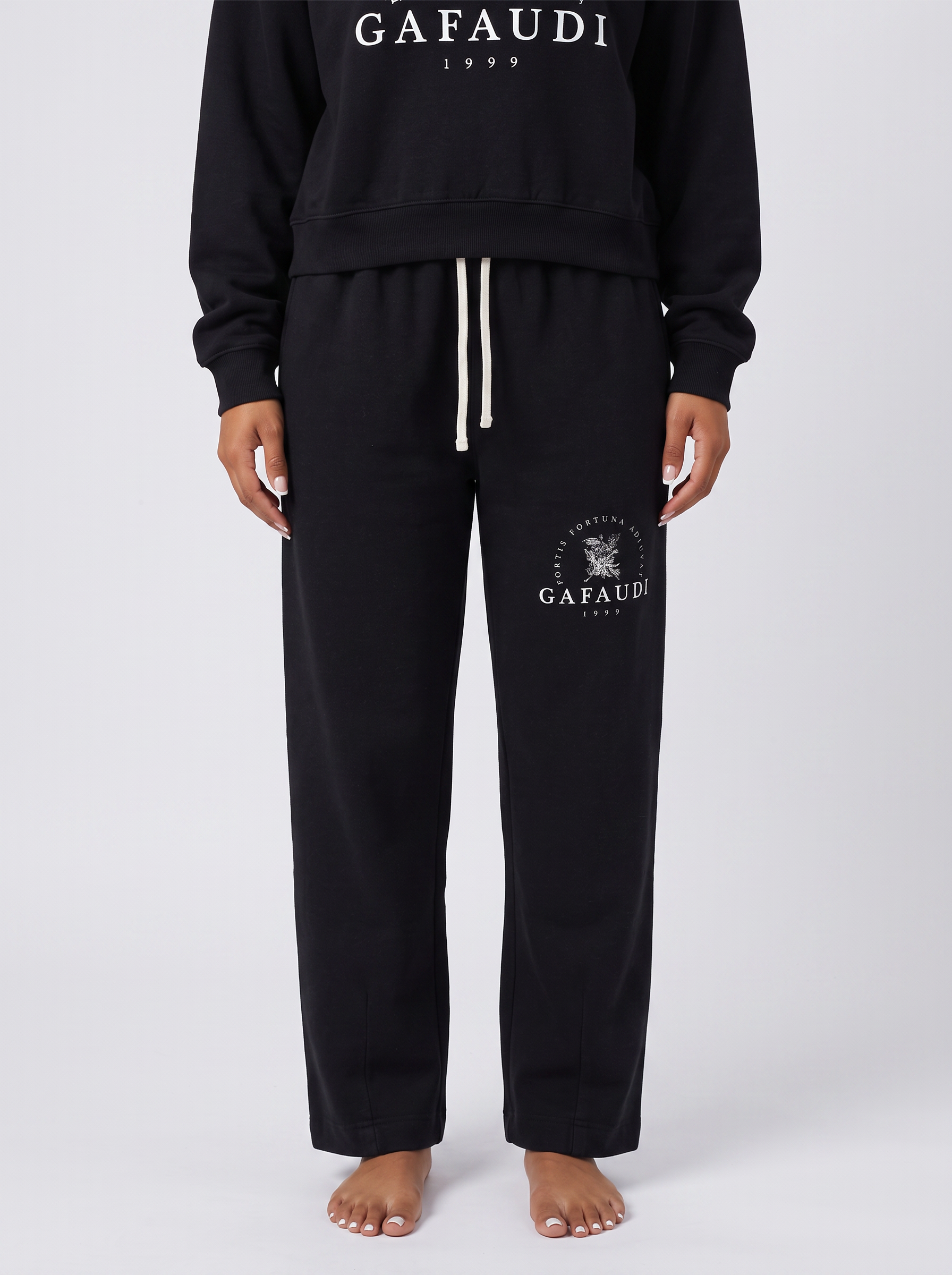GAFAUDI Vintage Washed Drawstring Sweatpants