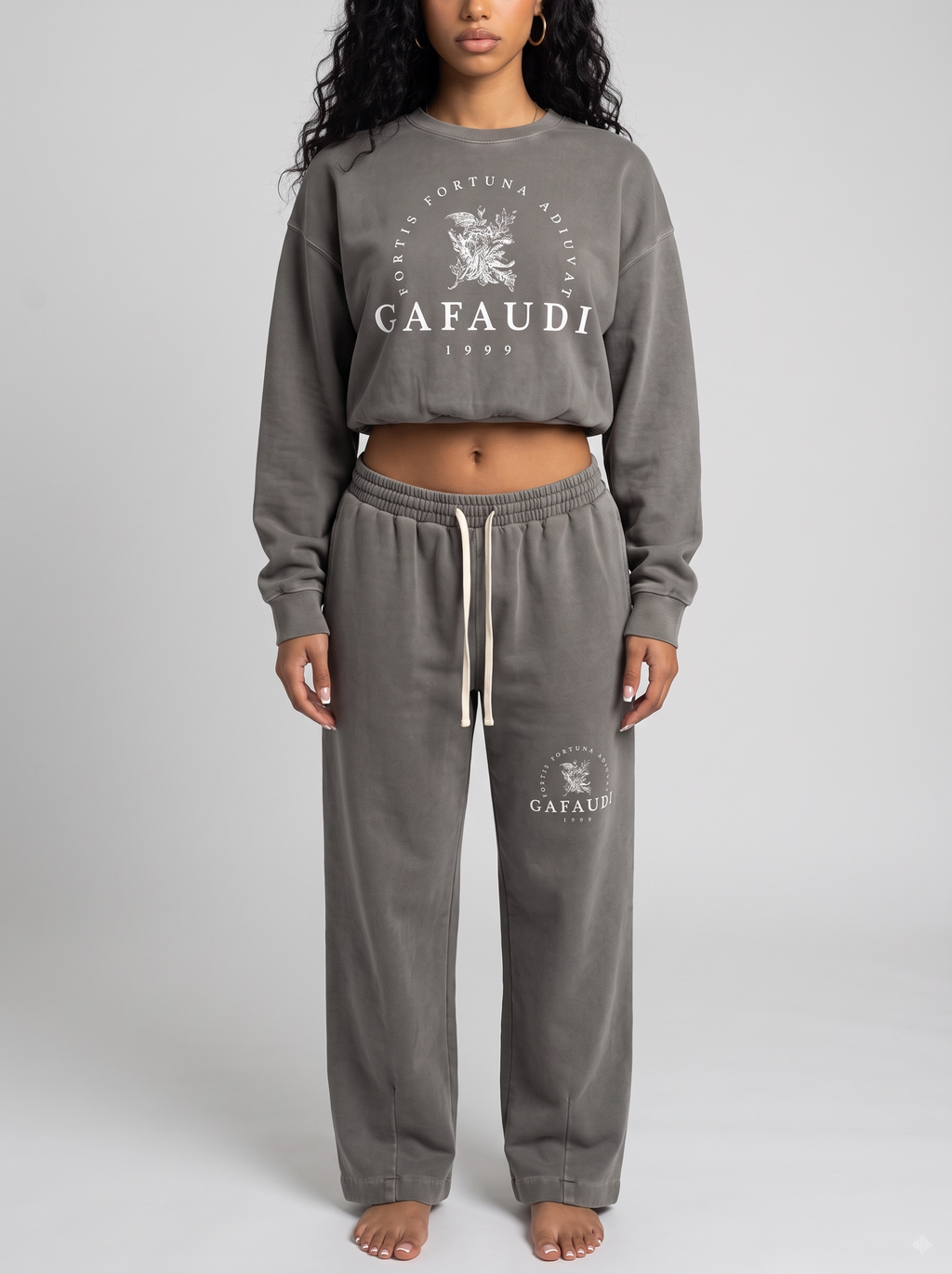 GAFAUDI Vintage Washed Drawstring Sweatpants