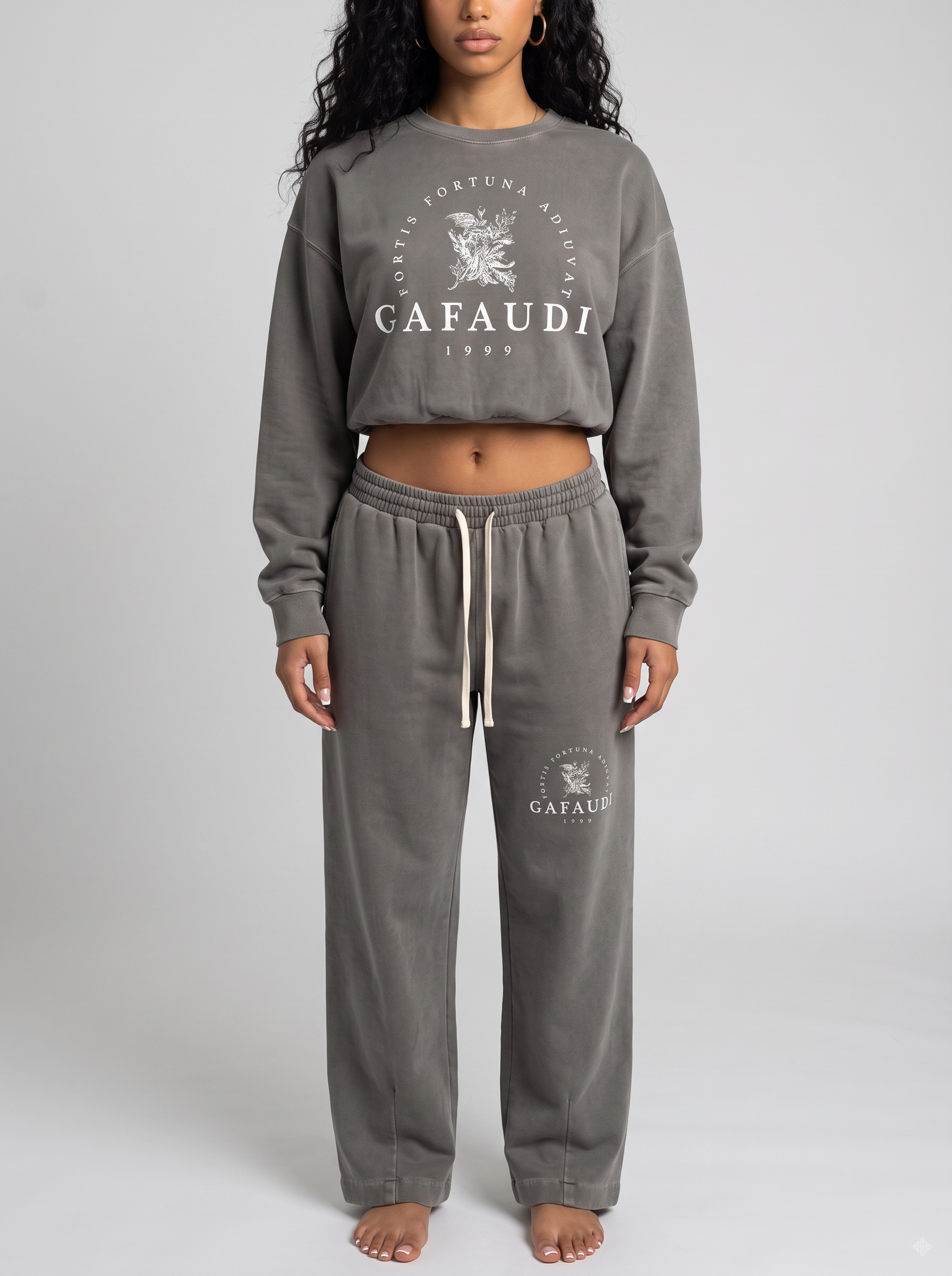 GAFAUDI Vintage Washed Drawstring Sweatpants