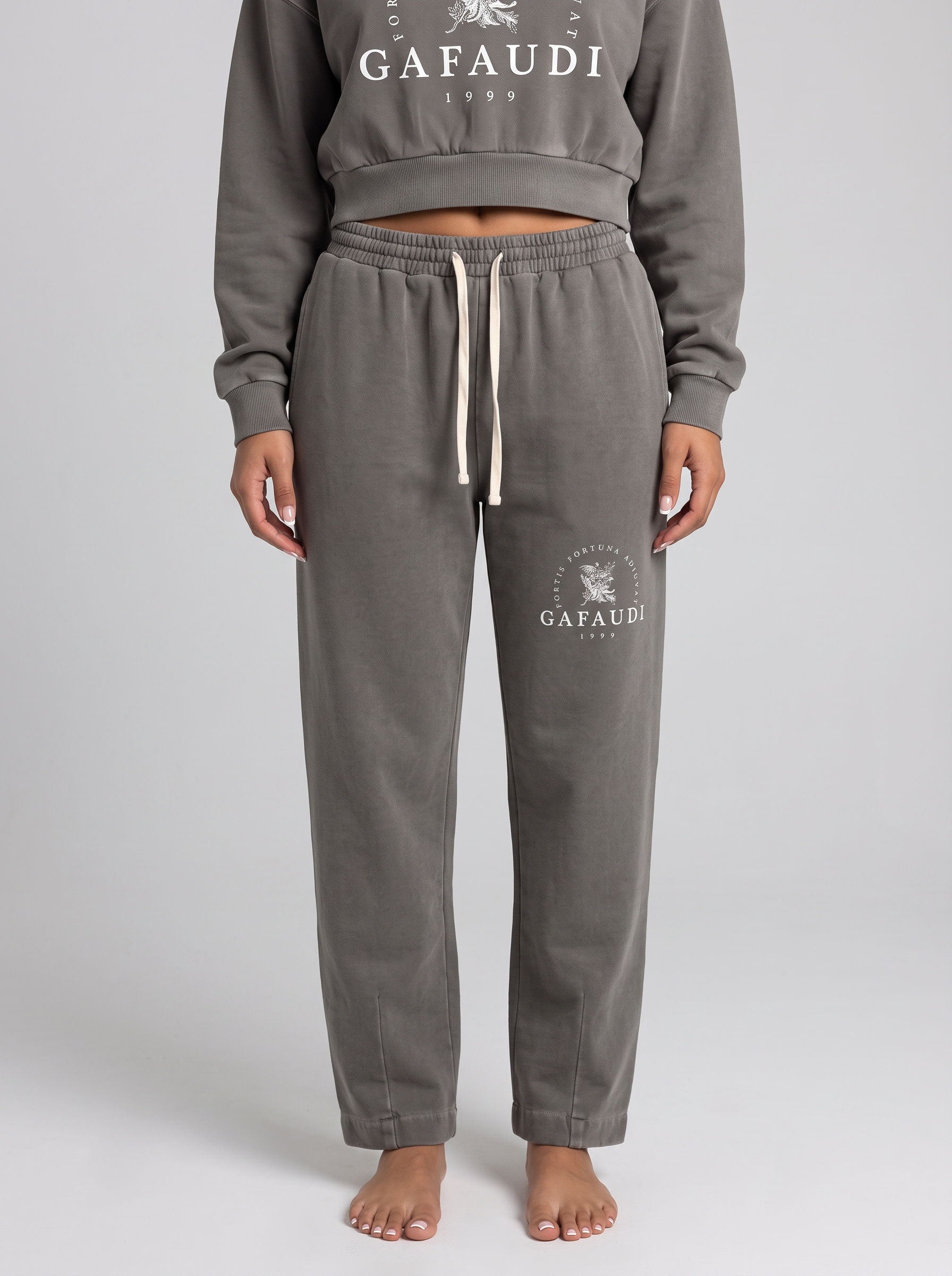 GAFAUDI Vintage Washed Drawstring Sweatpants