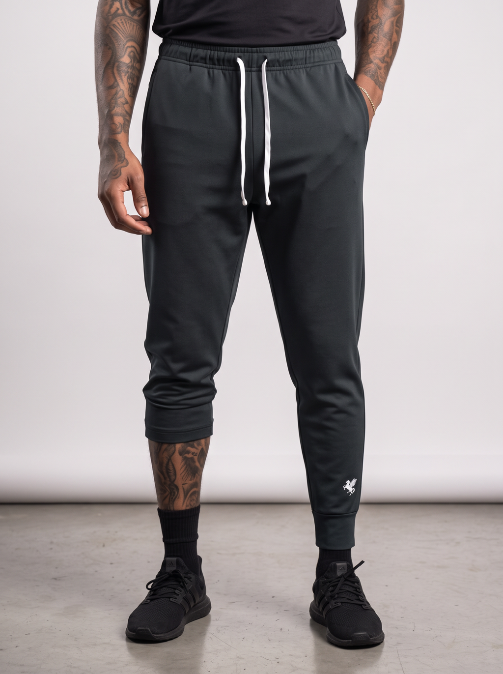GAFAUDI Men's Tapered Leg Drawstring Joggers