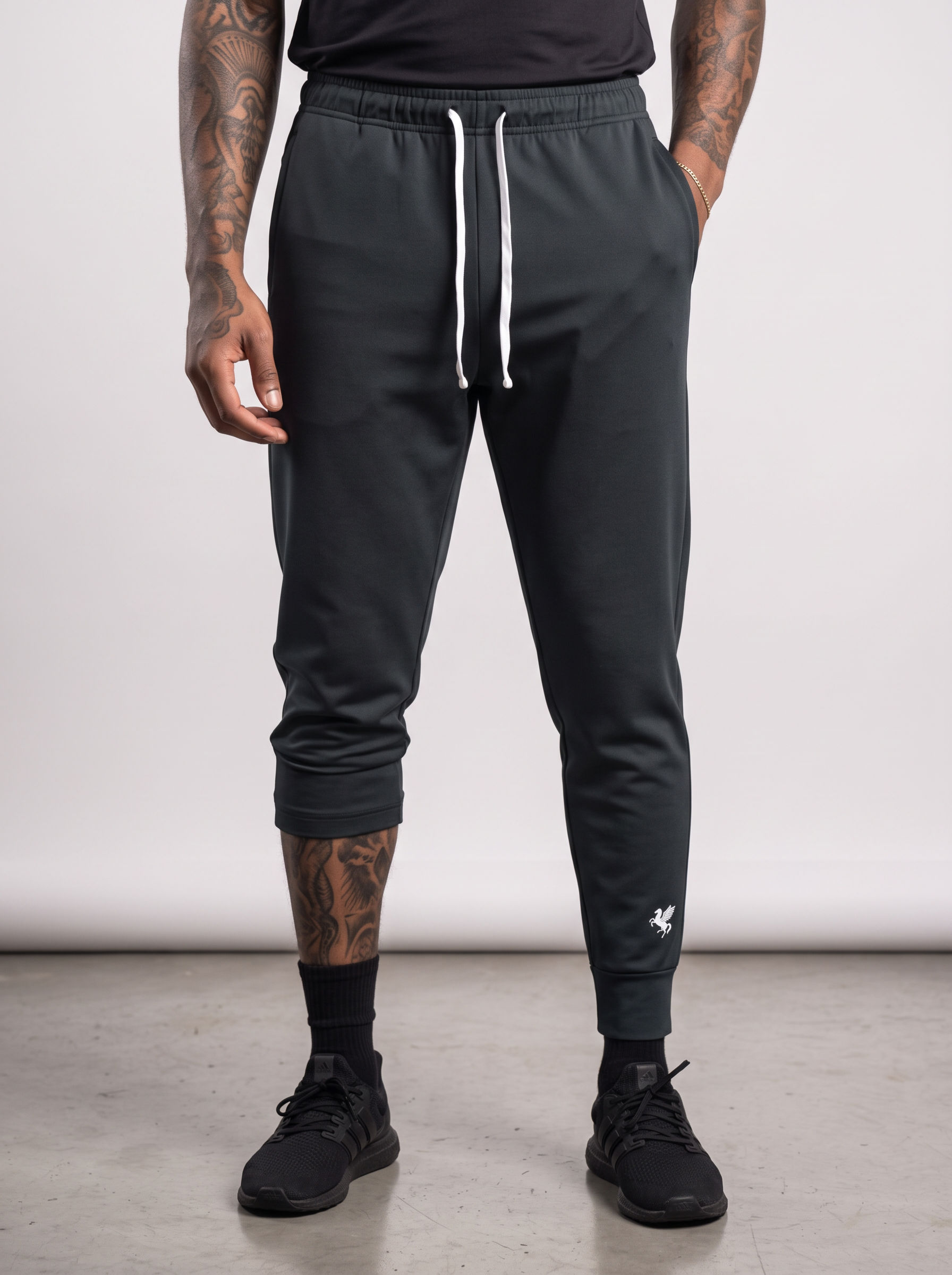 GAFAUDI Men's Tapered Leg Drawstring Joggers