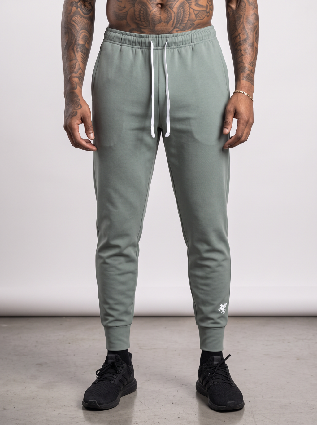 GAFAUDI Men's Tapered Leg Drawstring Joggers