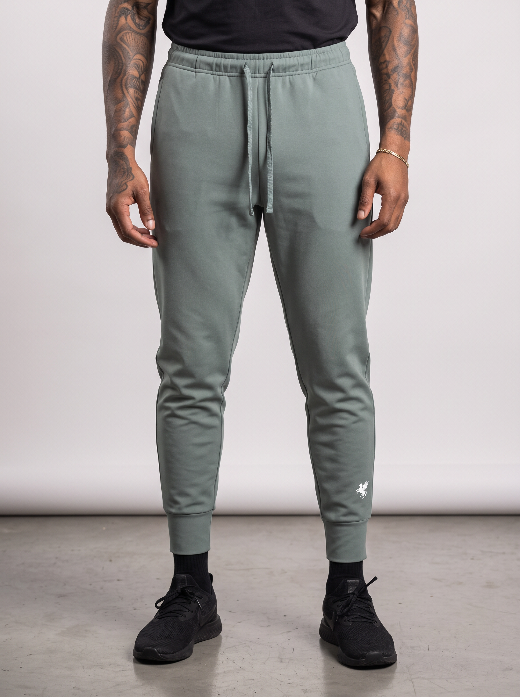 GAFAUDI Men's Tapered Leg Drawstring Joggers
