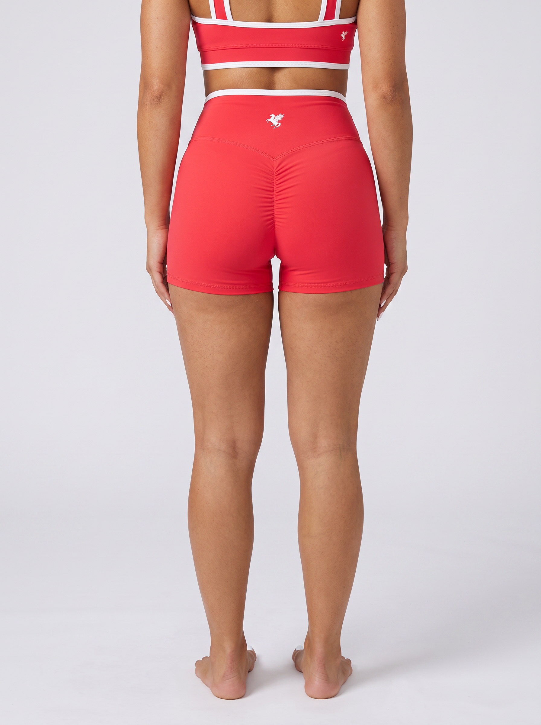 GAFAUDI Women’s High Rise Color Block Yoga Shorts