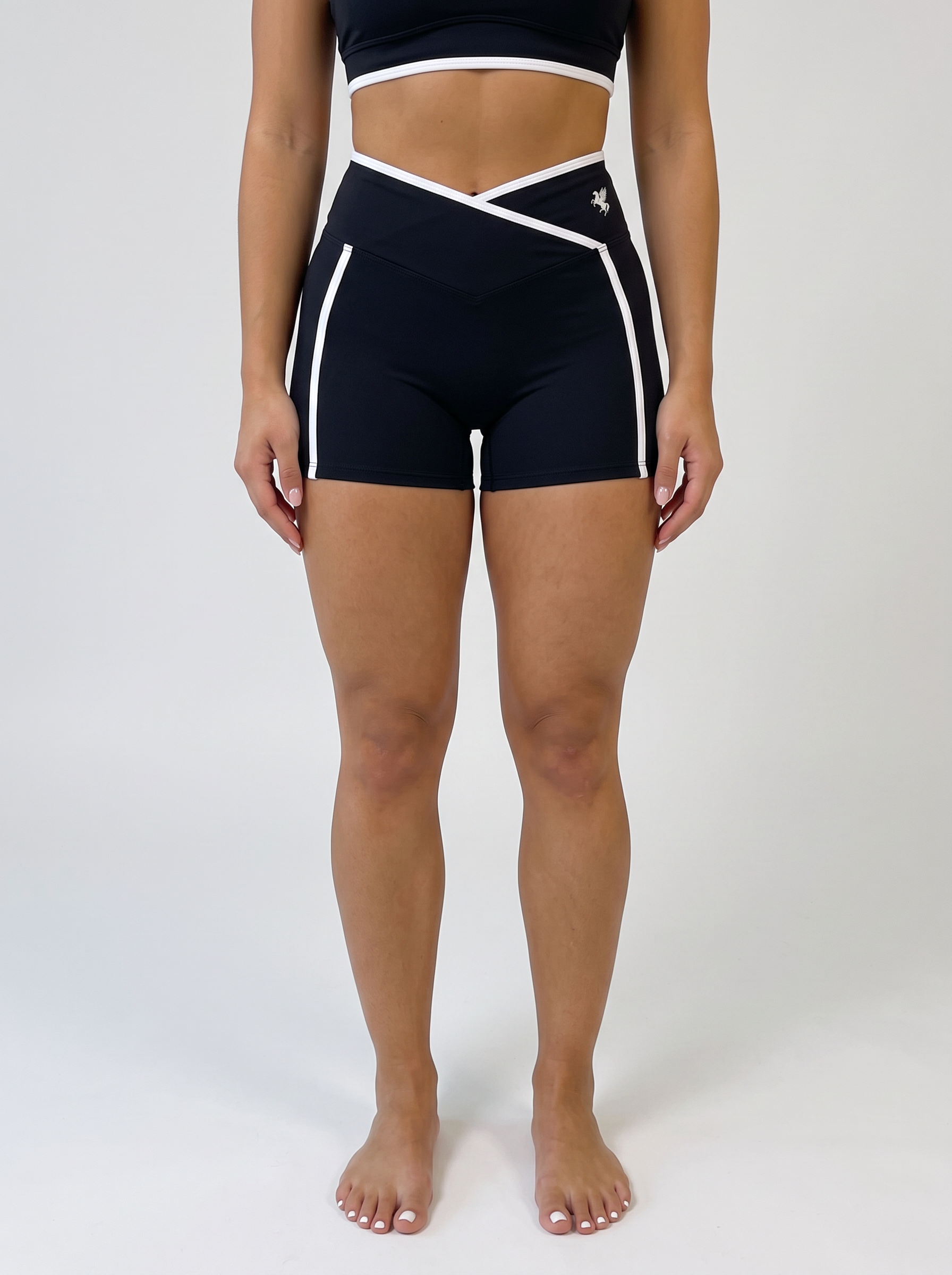 GAFAUDI Women’s High Rise Color Block Yoga Shorts