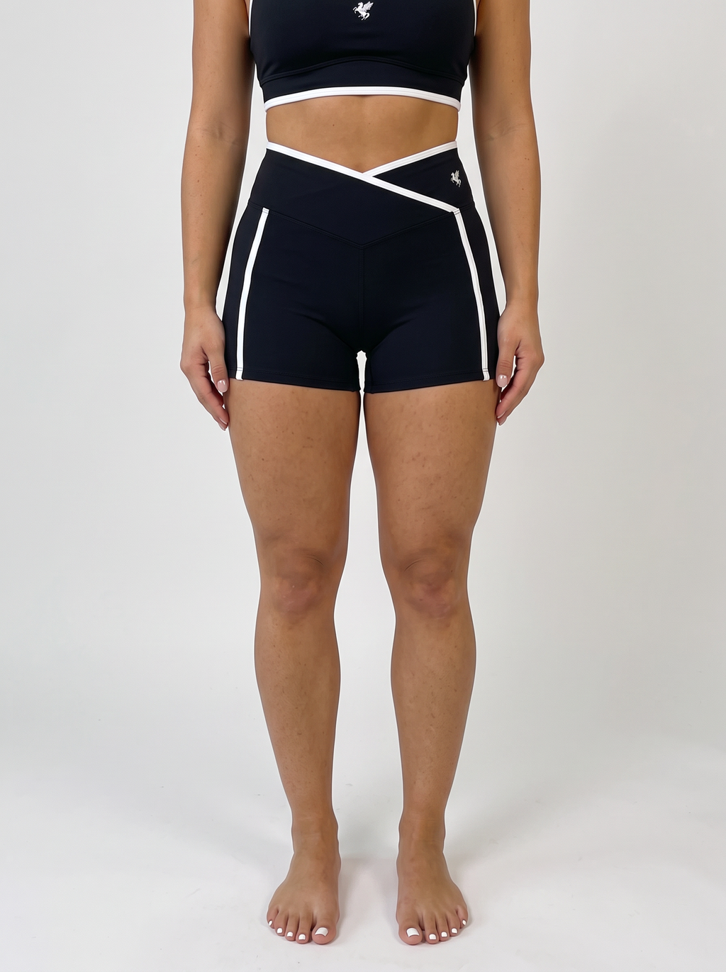 GAFAUDI Women’s High Rise Color Block Yoga Shorts