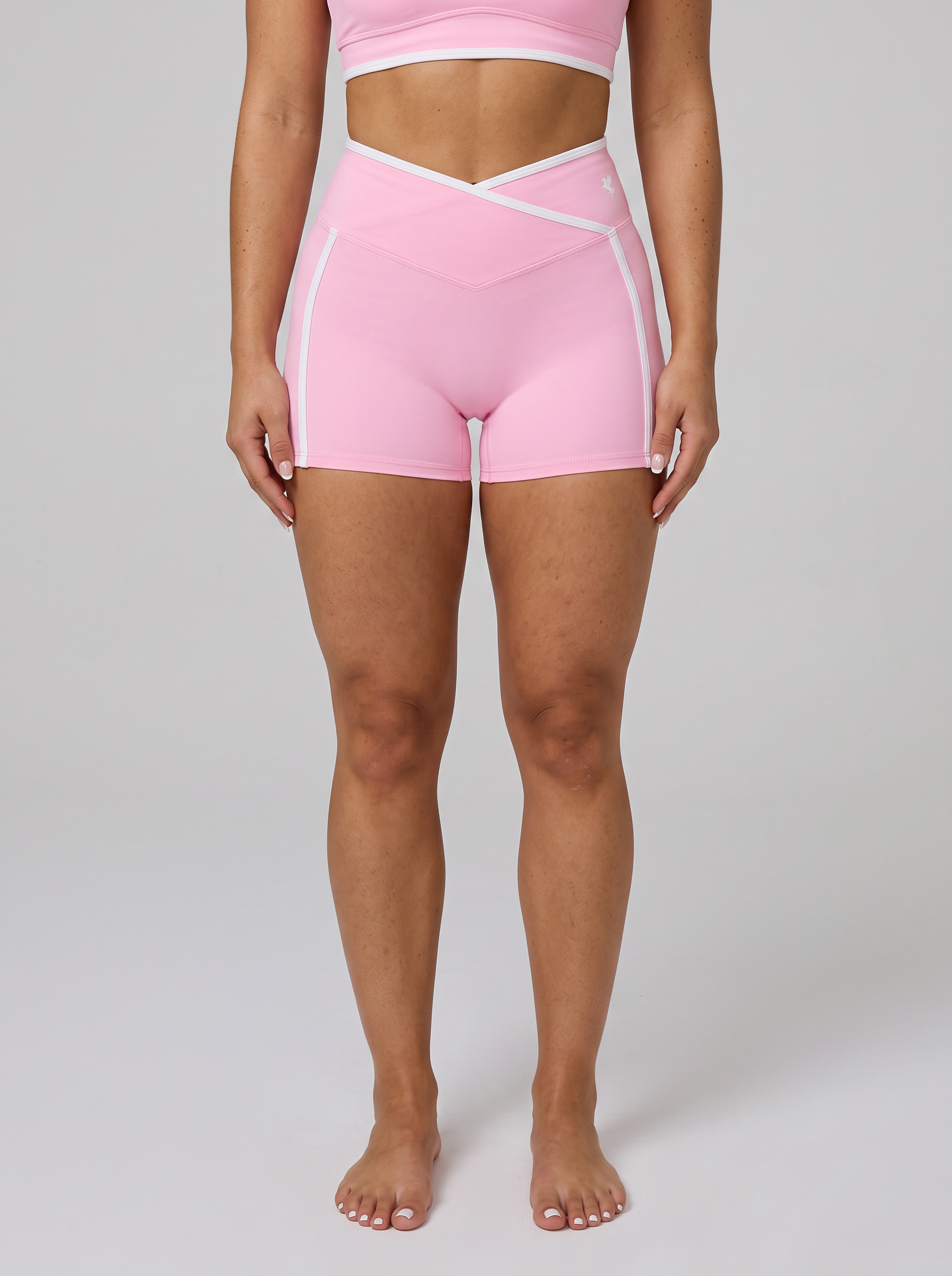 GAFAUDI Women’s High Rise Color Block Yoga Shorts