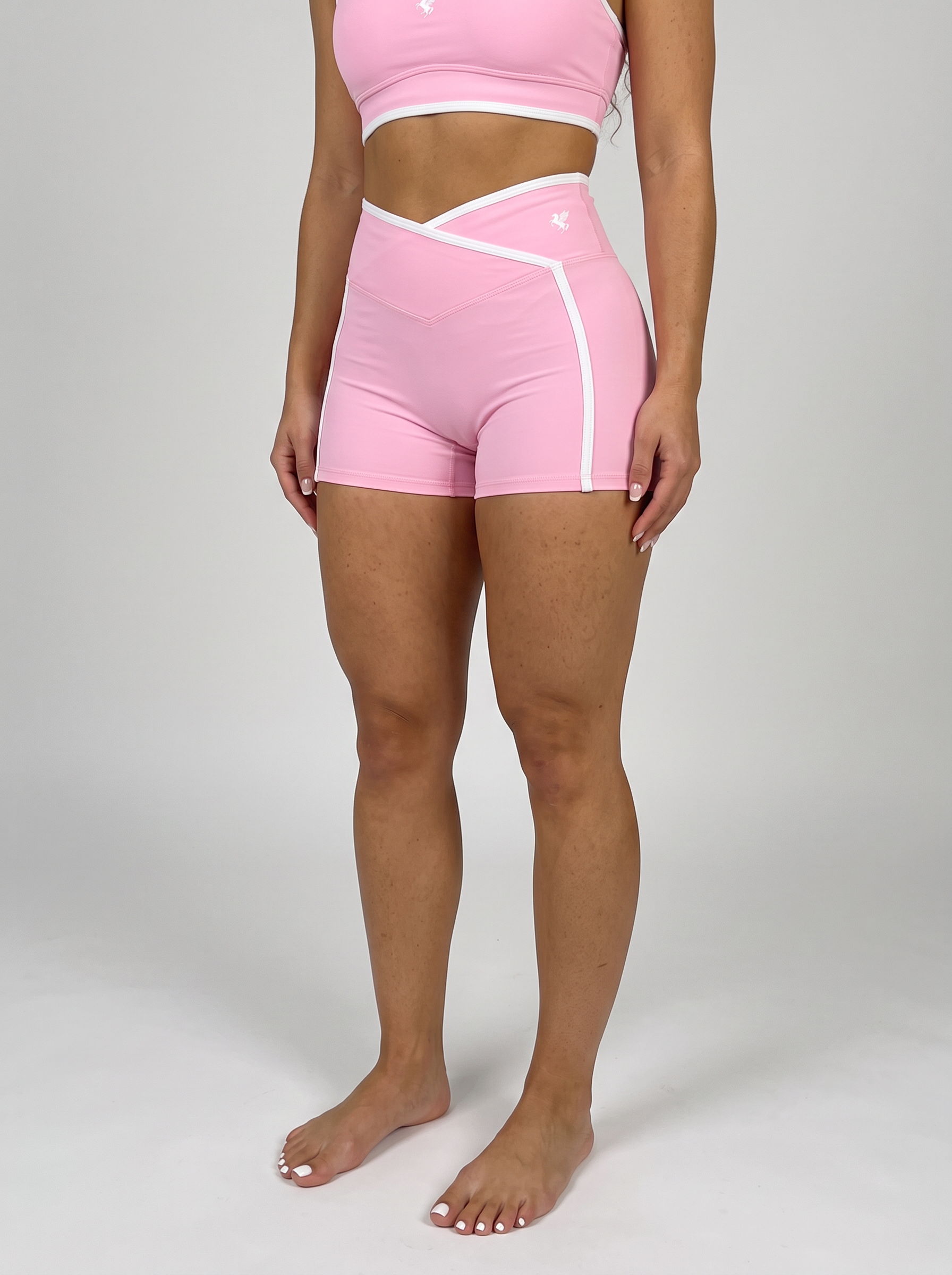 GAFAUDI Women’s High Rise Color Block Yoga Shorts