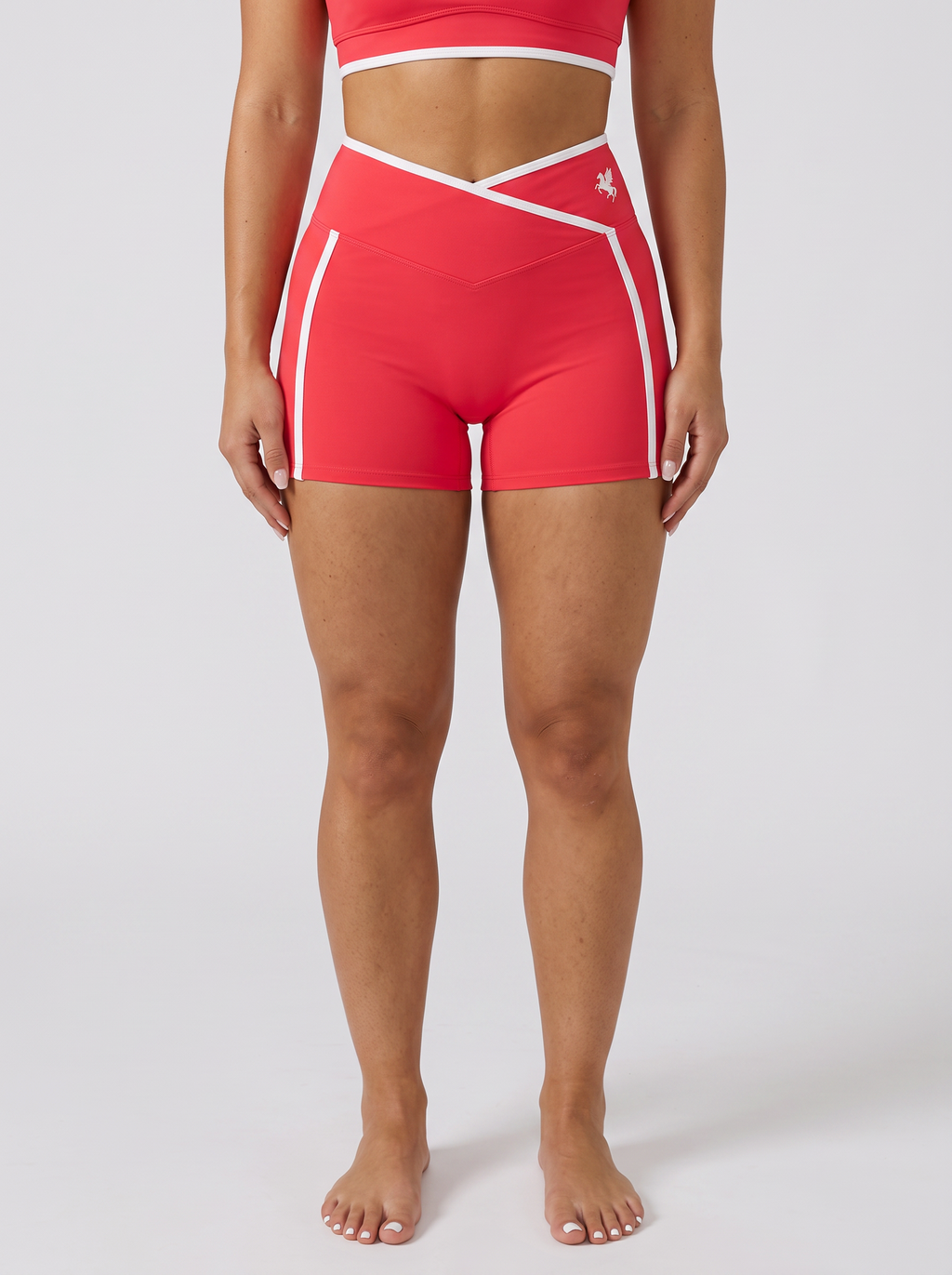 GAFAUDI Women’s High Rise Color Block Yoga Shorts