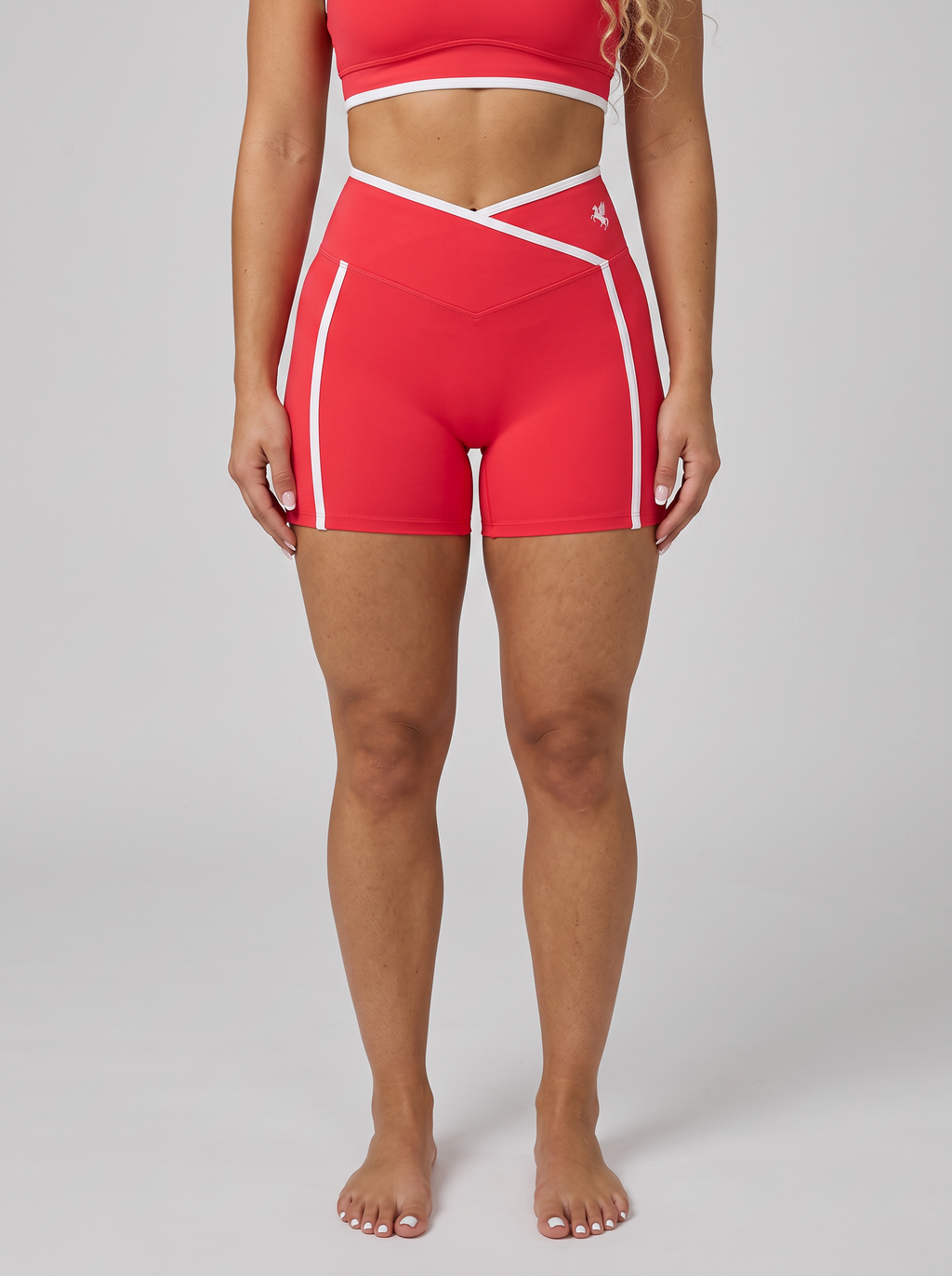 GAFAUDI Women’s High Rise Color Block Yoga Shorts