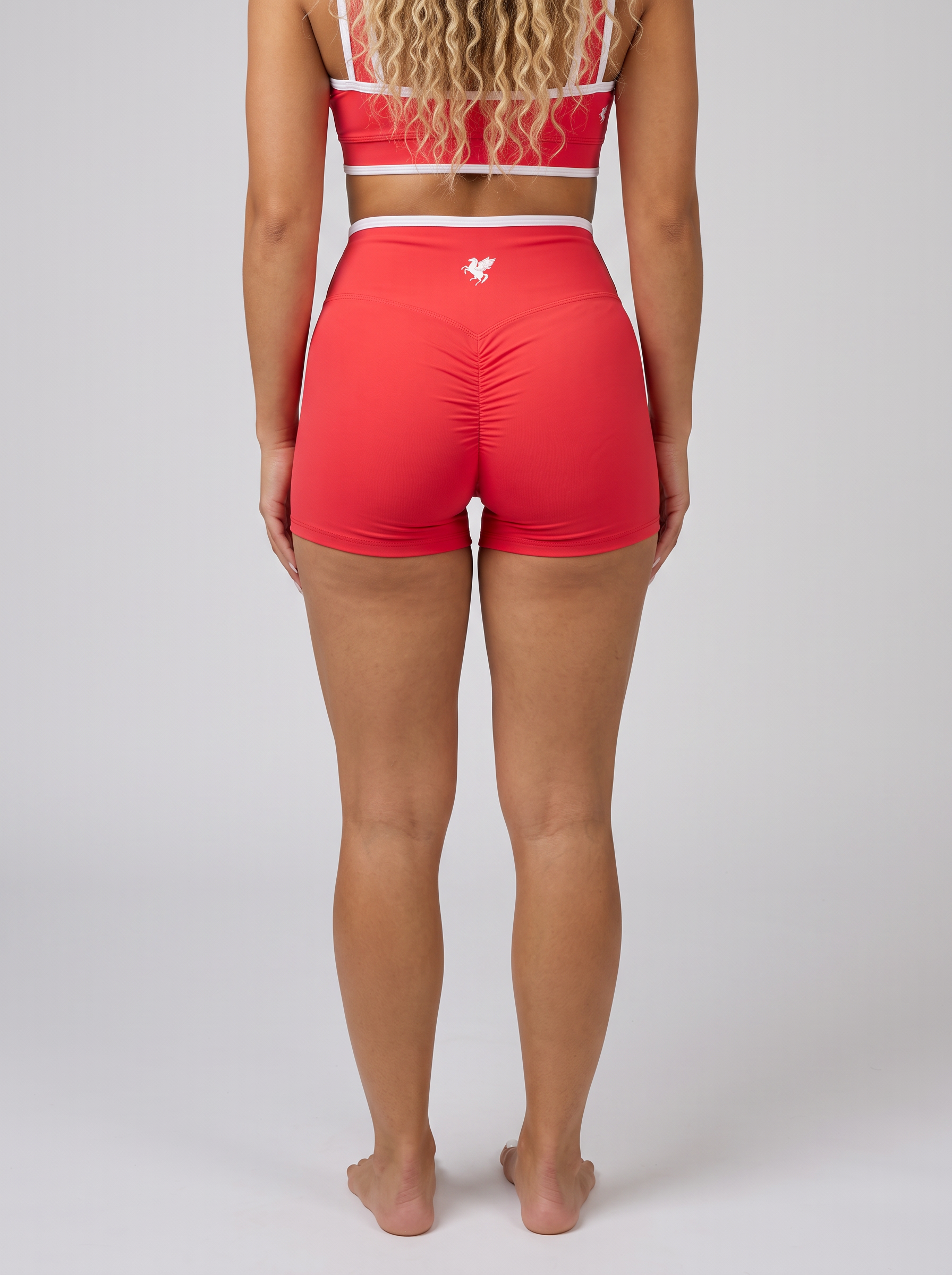 GAFAUDI Women’s High Rise Color Block Yoga Shorts