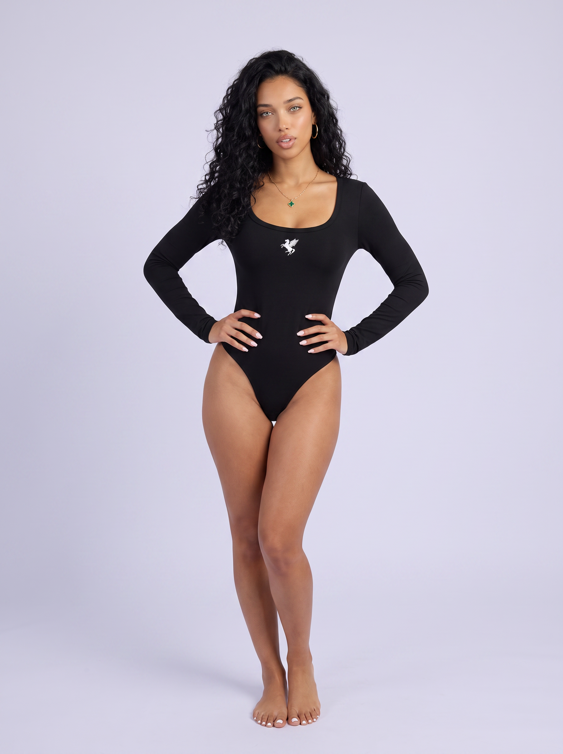 GAFAUDI Women's Tight Long Sleeve Yoga Bodysuit
