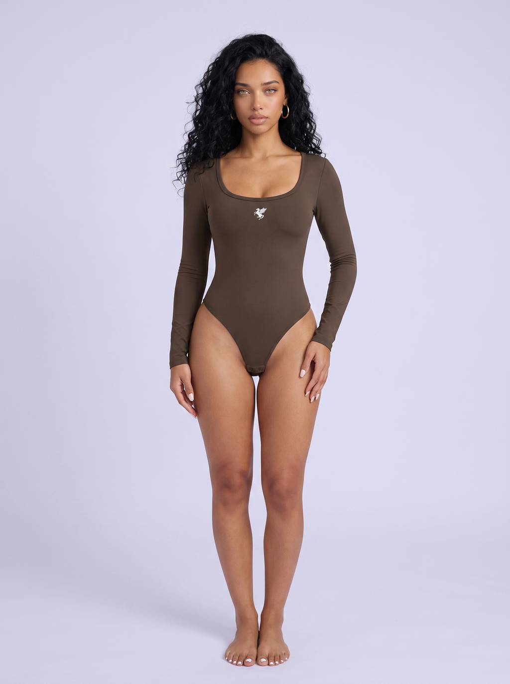 GAFAUDI Women's Tight Long Sleeve Yoga Bodysuit