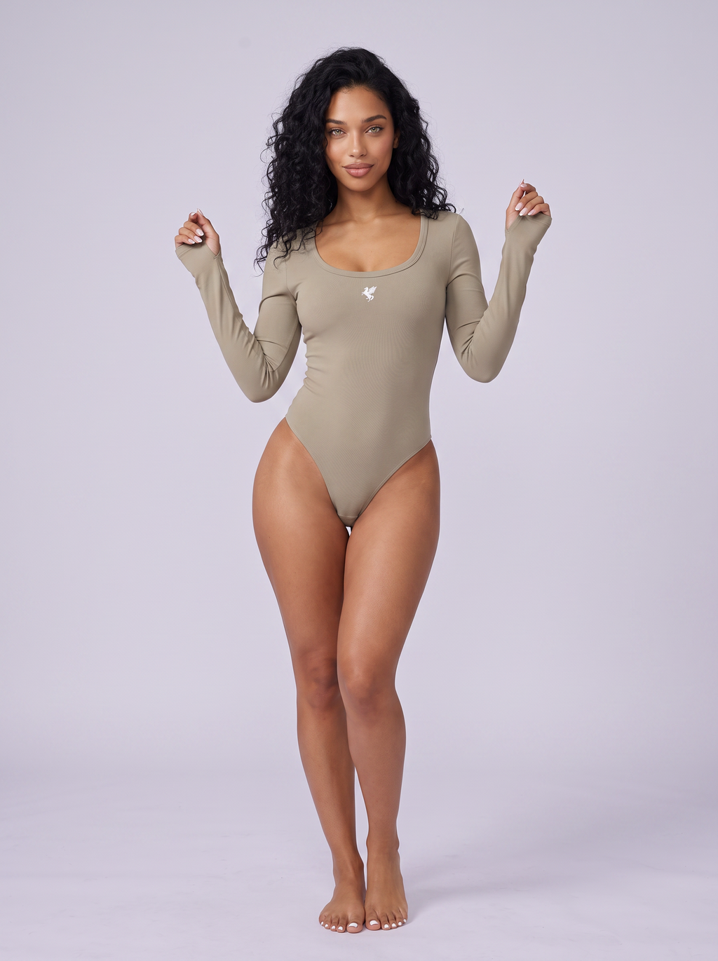GAFAUDI Women's Tight Long Sleeve Yoga Bodysuit