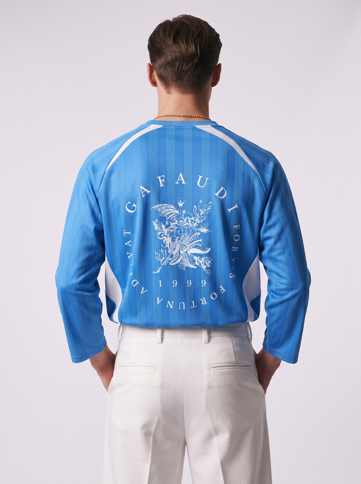 GAFAUDI Unisex Color Block Jacquard Soccer Jersey