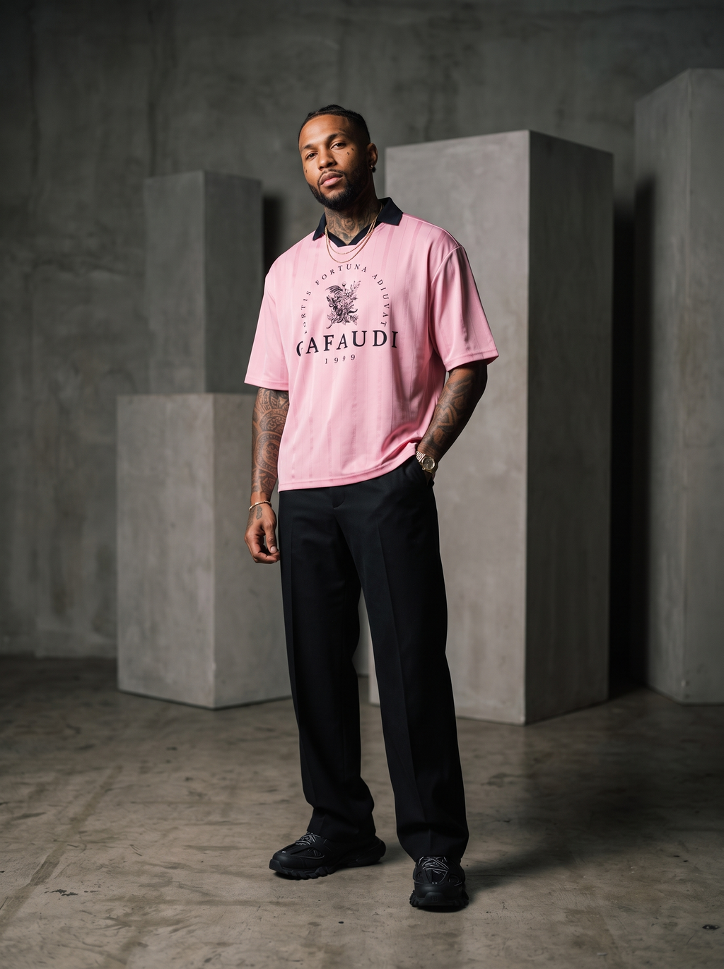 Unisex Striped Boxy Soccer Jersey