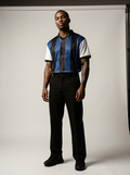 GAFAUDI Unisex Boxy Striped Collared Soccer Jersey