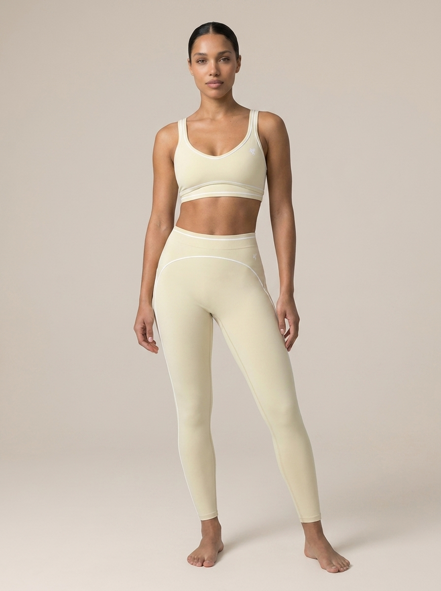 GAFAUDI Women's High Rise Topstitching Leggings