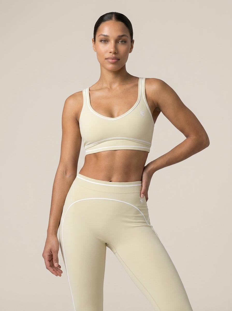 GAFAUDI Women’s Topstitching Yoga Sports Bra