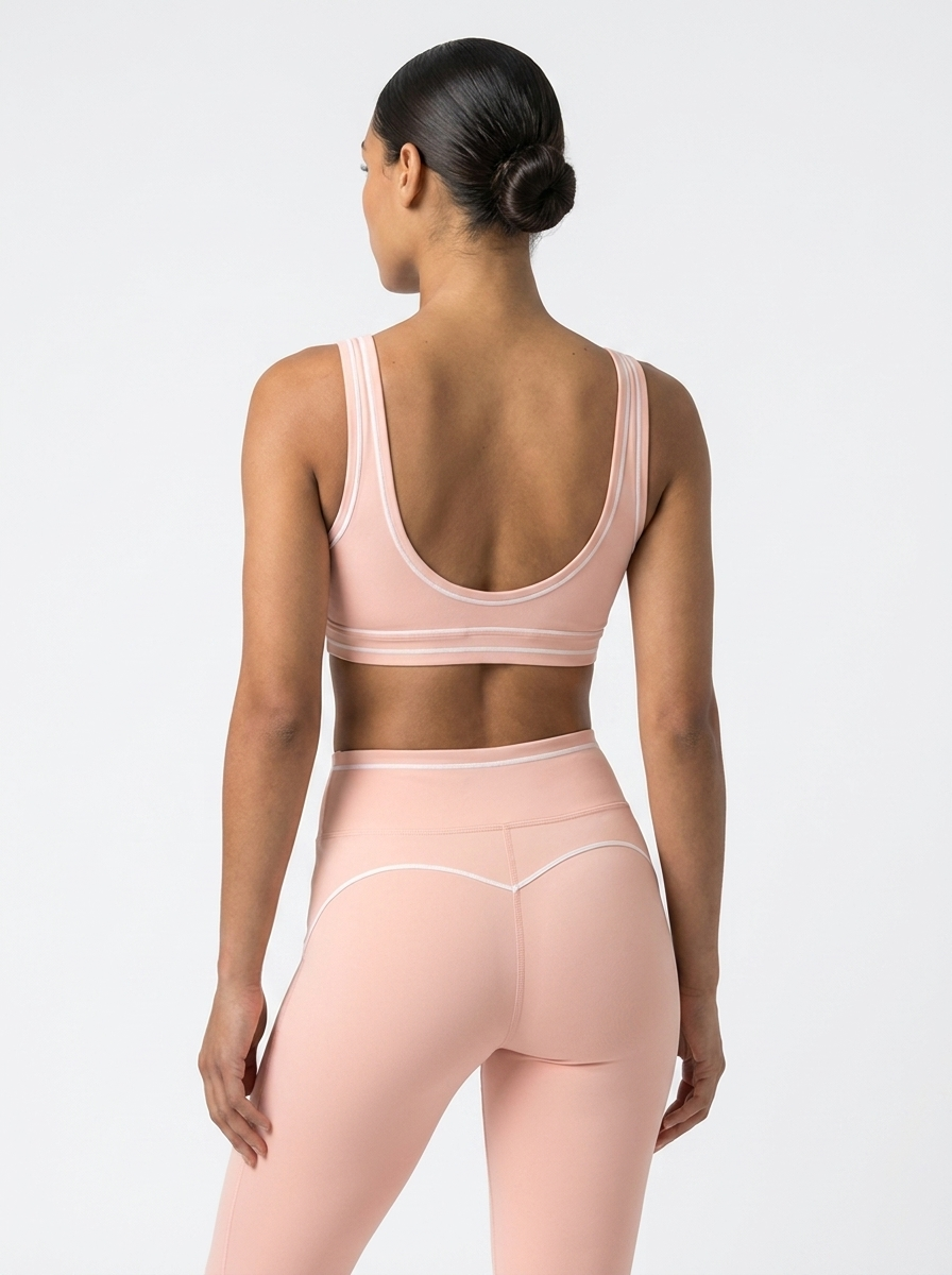 GAFAUDI Women’s Topstitching Yoga Sports Bra