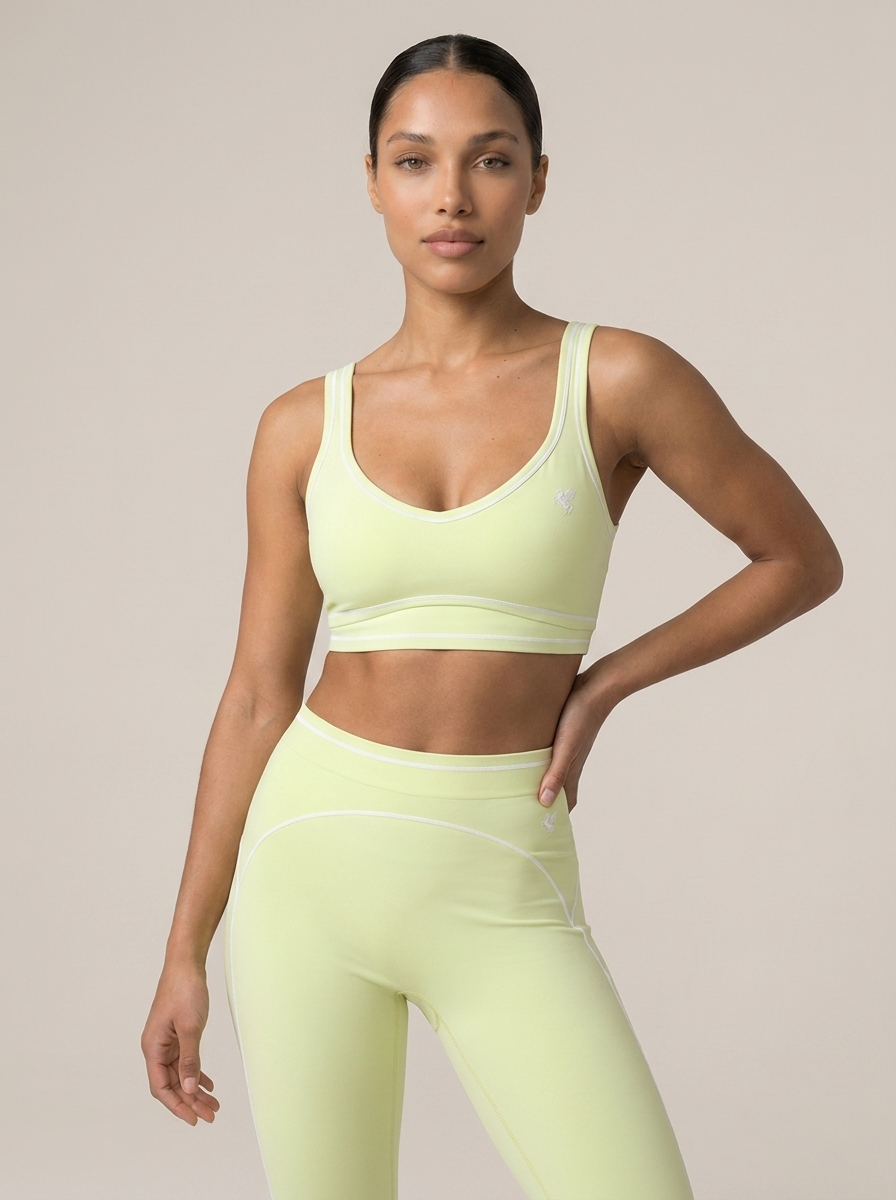 GAFAUDI Women’s Topstitching Yoga Sports Bra