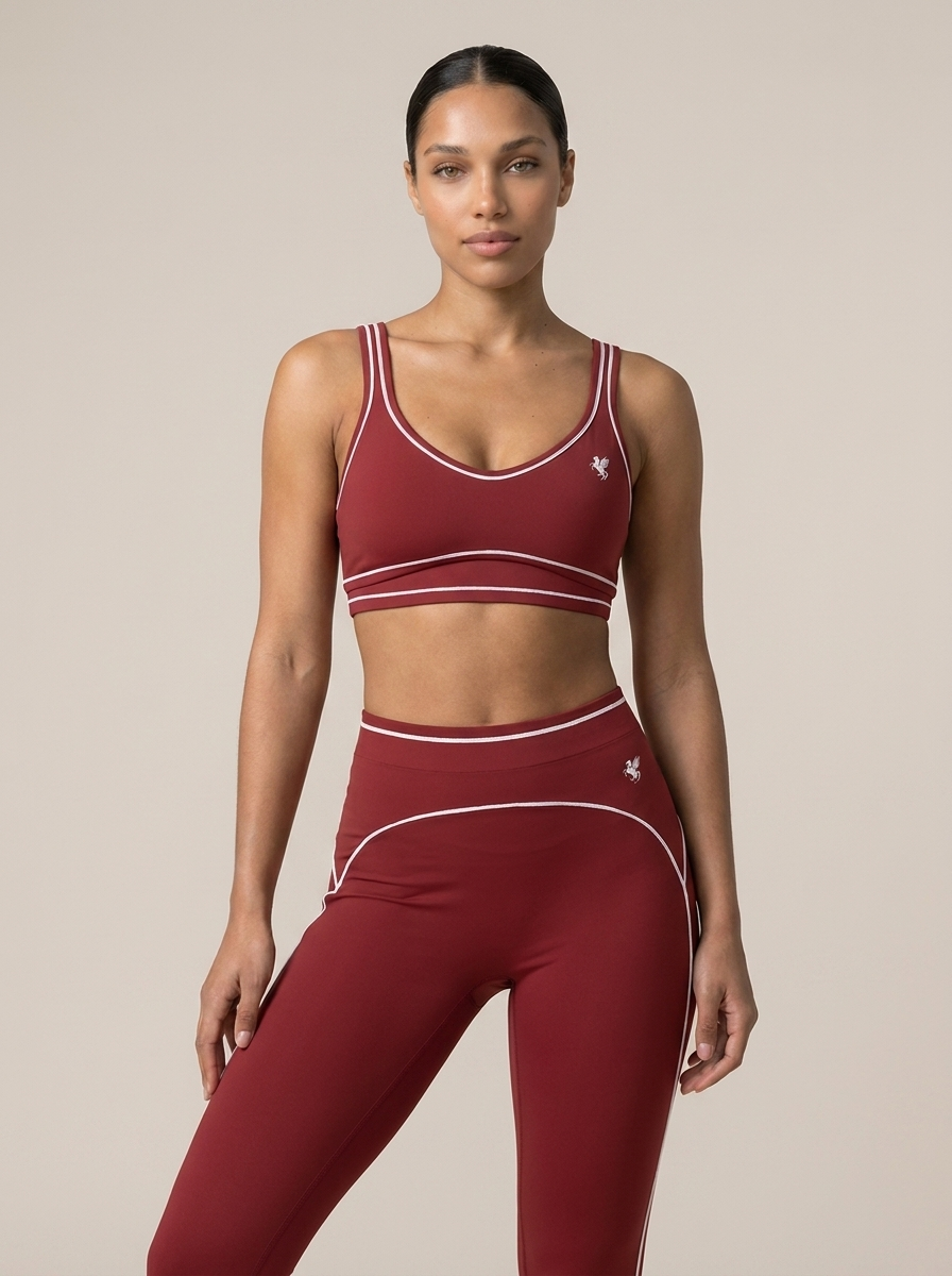 GAFAUDI Women’s Topstitching Yoga Sports Bra