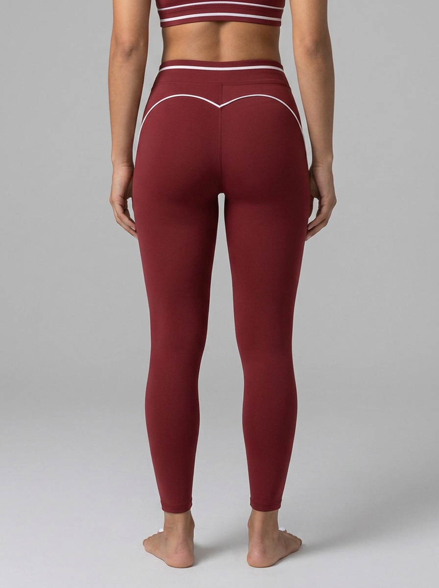 GAFAUDI Women's High Rise Topstitching Leggings